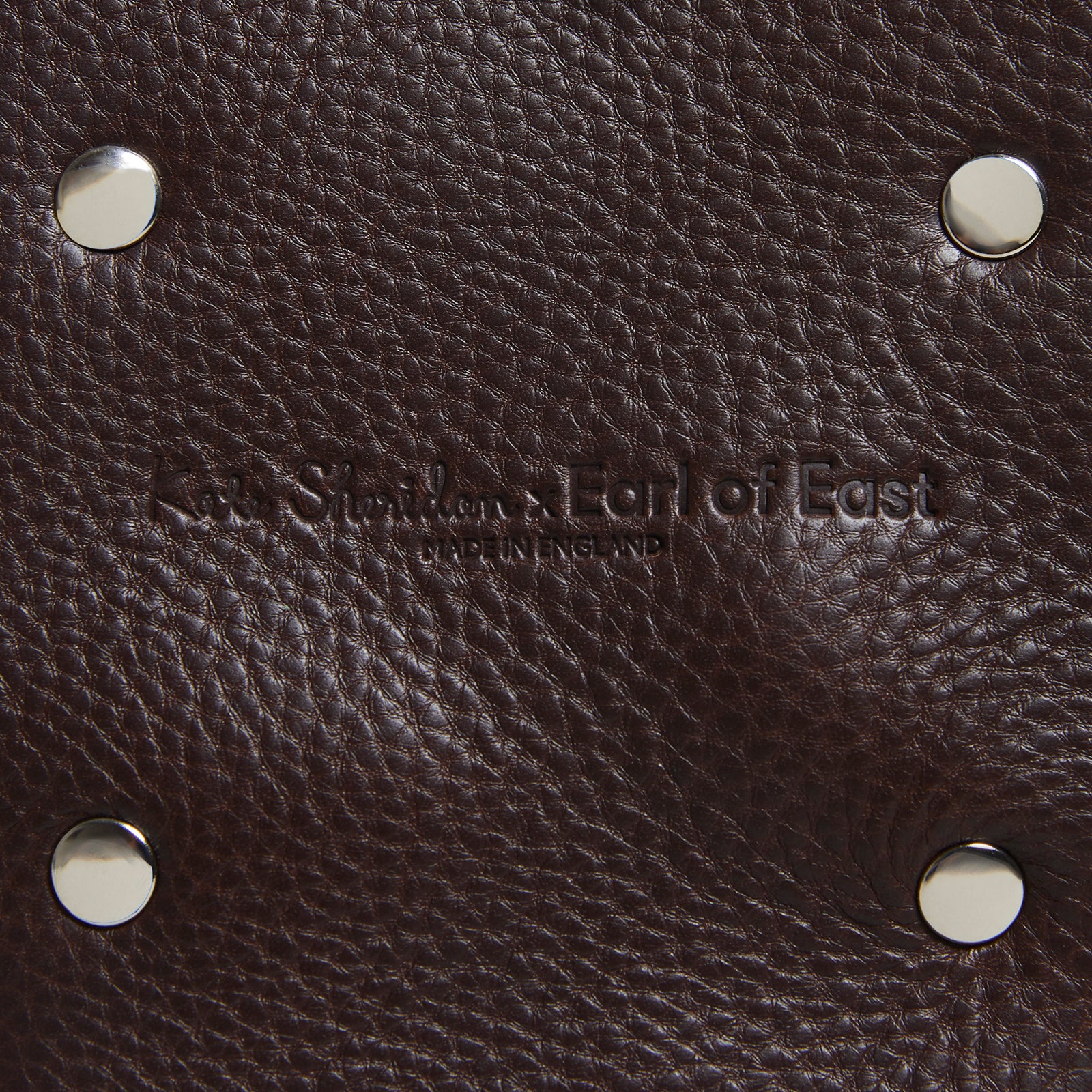 Earl of East x Kate Sheridan | Leather Jigsaw Pouch - Tumbled Brown - Image 3