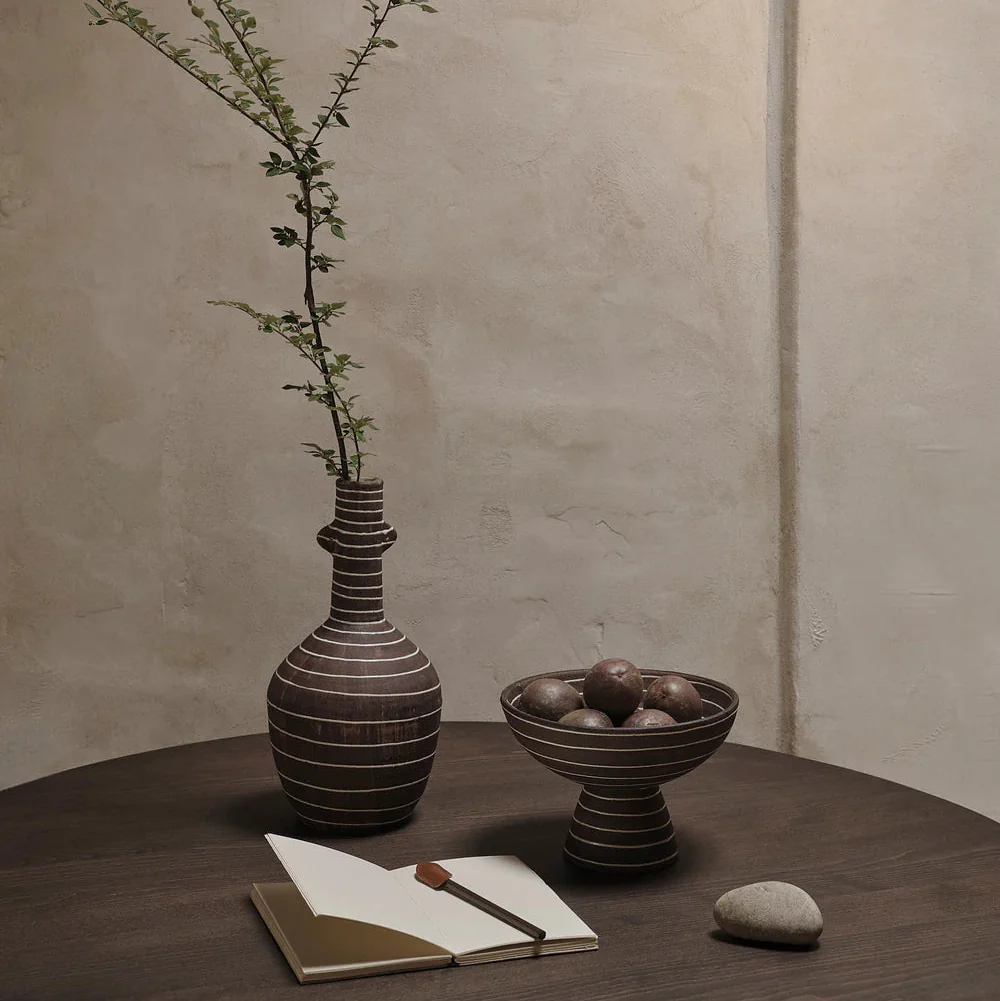 ferm LIVING | Brura Bowl - Coffee/White - Image 2