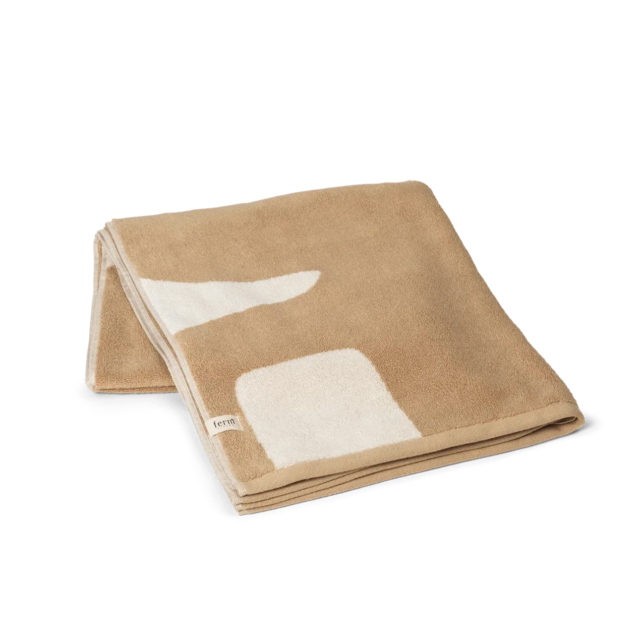 ferm LIVING | Ebb Bath Towel - Sand/Off-White - Image 2