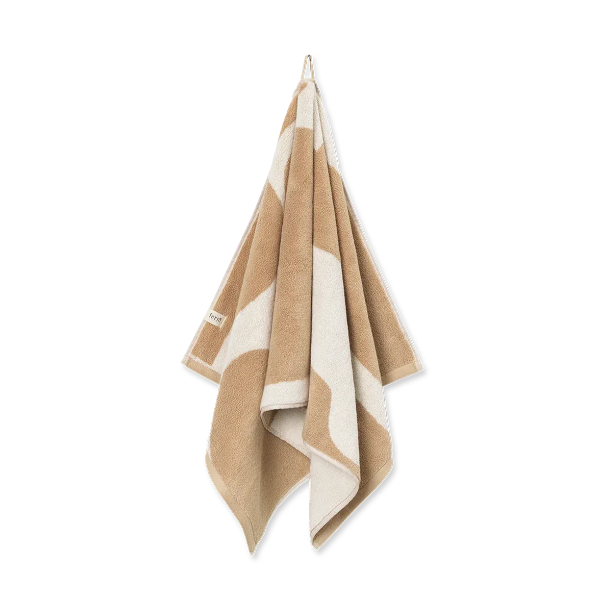 ferm LIVING | Ebb Hand Towel - Sand/Off-White - Image 2