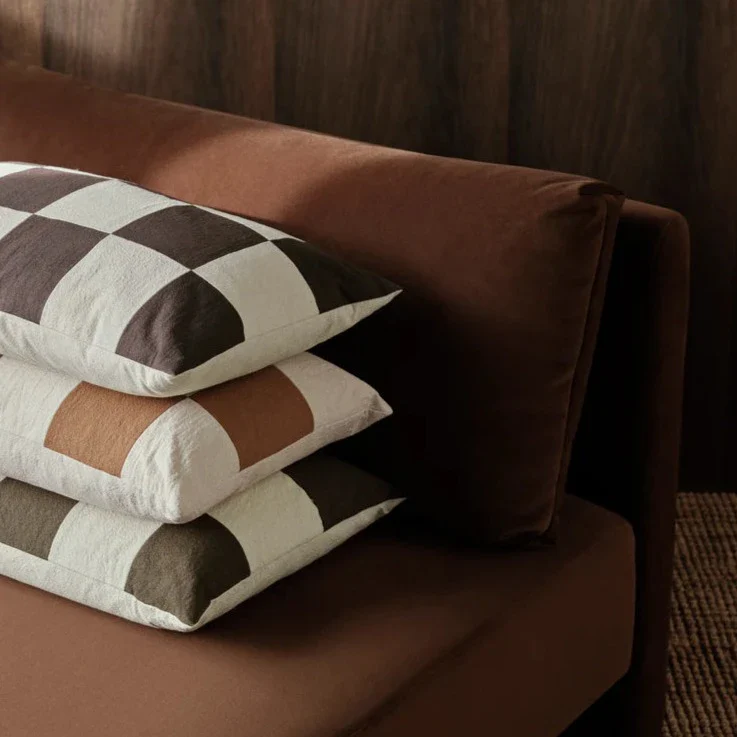 ferm LIVING | Fold Patchwork Cushion - Sugar Kelp - Image 3