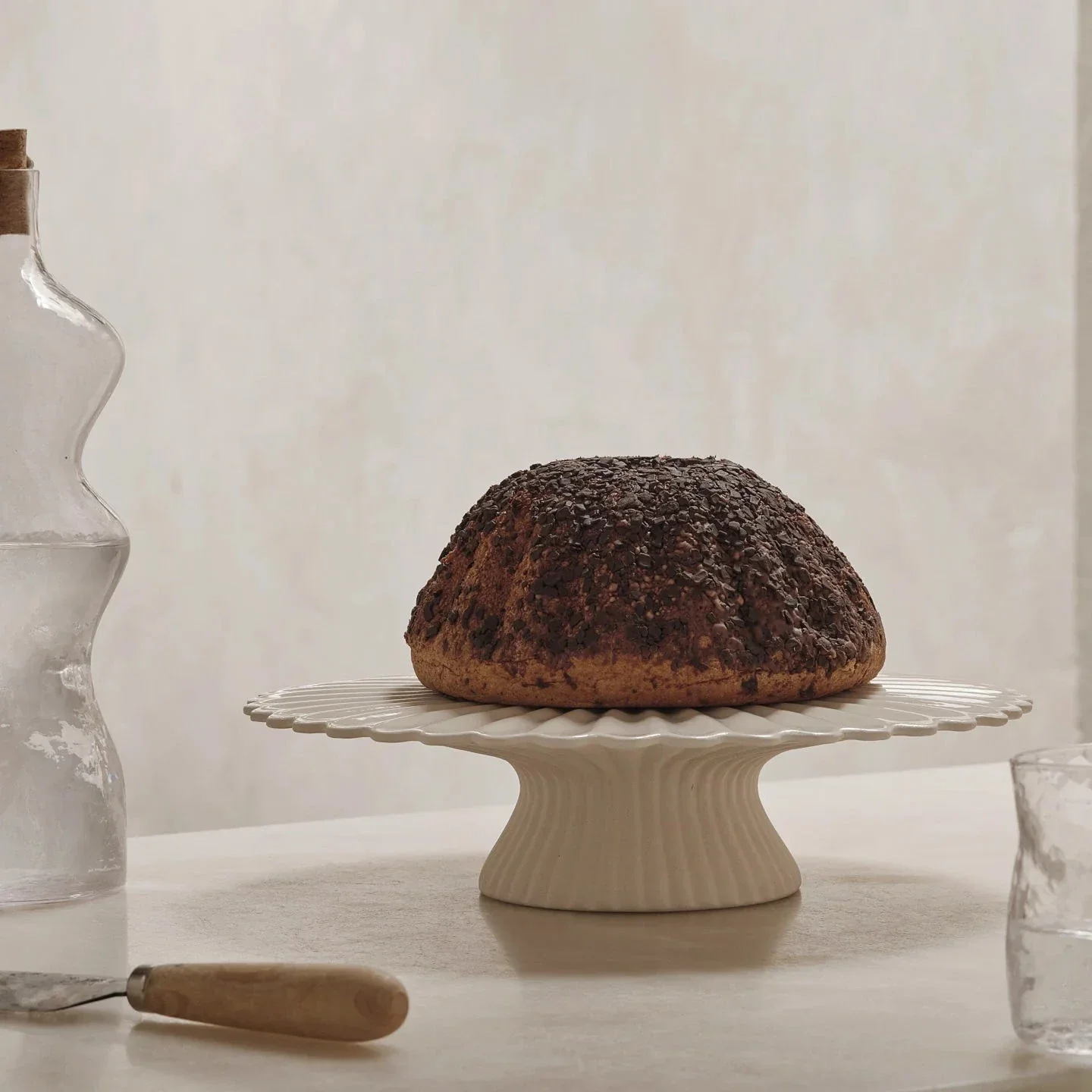 ferm LIVING | Fountain Cake Stand - Off White - Image 3