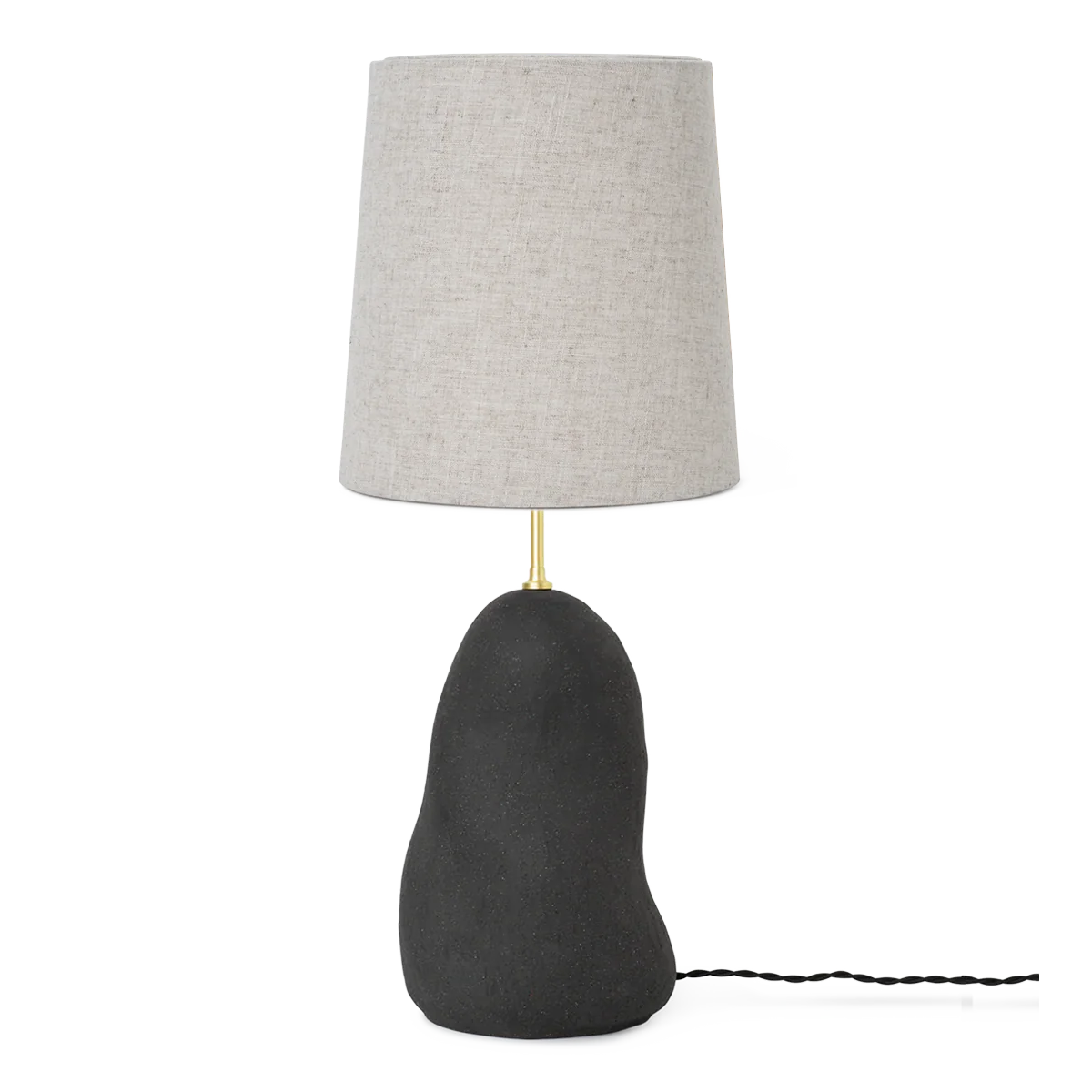 ferm LIVING | Hebe Lamp Base & Shade - Medium - Dark Grey - Image 3