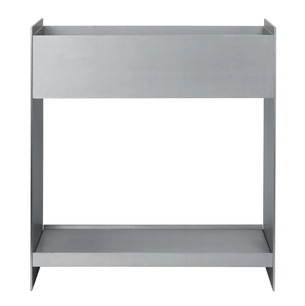ferm LIVING | Lager Plant Box with Shelf - Aluminium