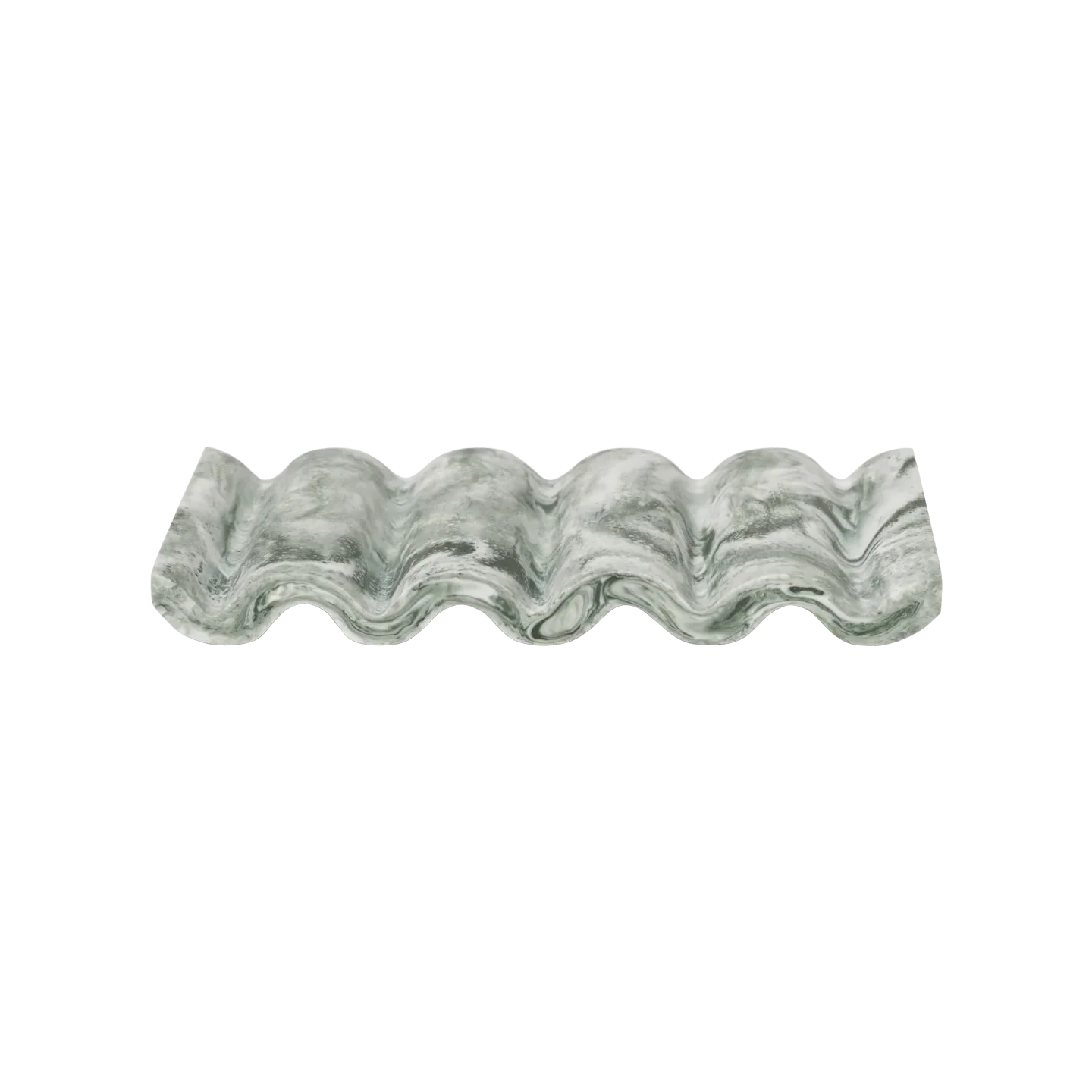 ferm LIVING | Mist Soap Dish - Emerald Off-White