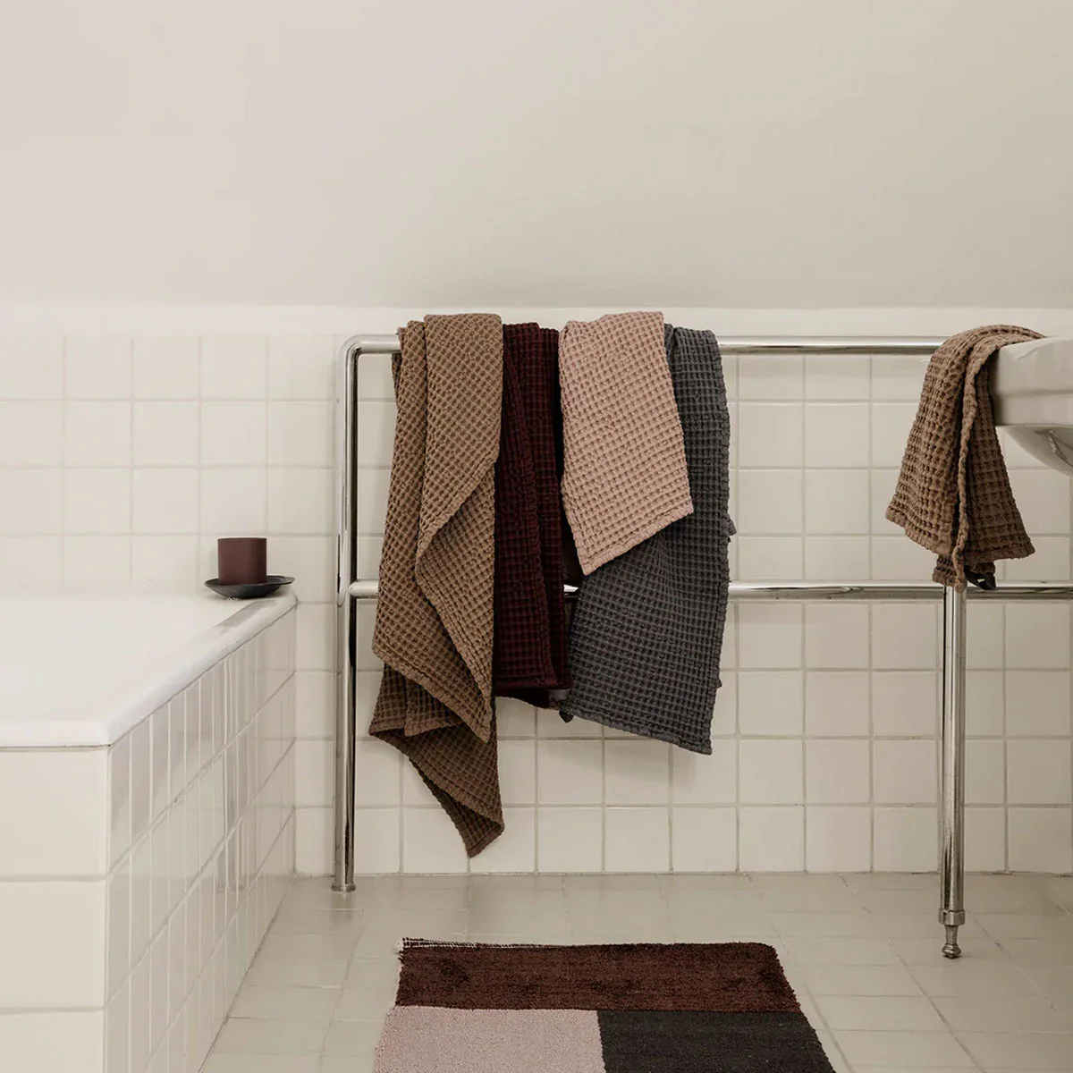 ferm LIVING | Organic Hand Towel - Off White - Image 3
