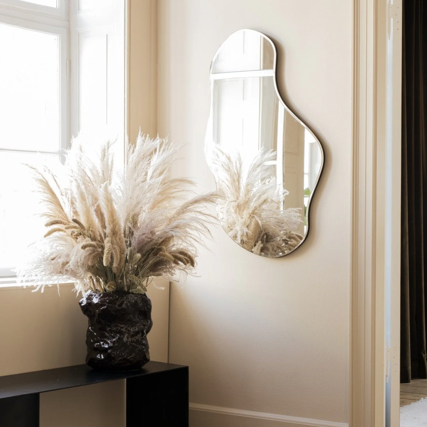 ferm LIVING | Pond Mirror - Large - Brass - Image 3