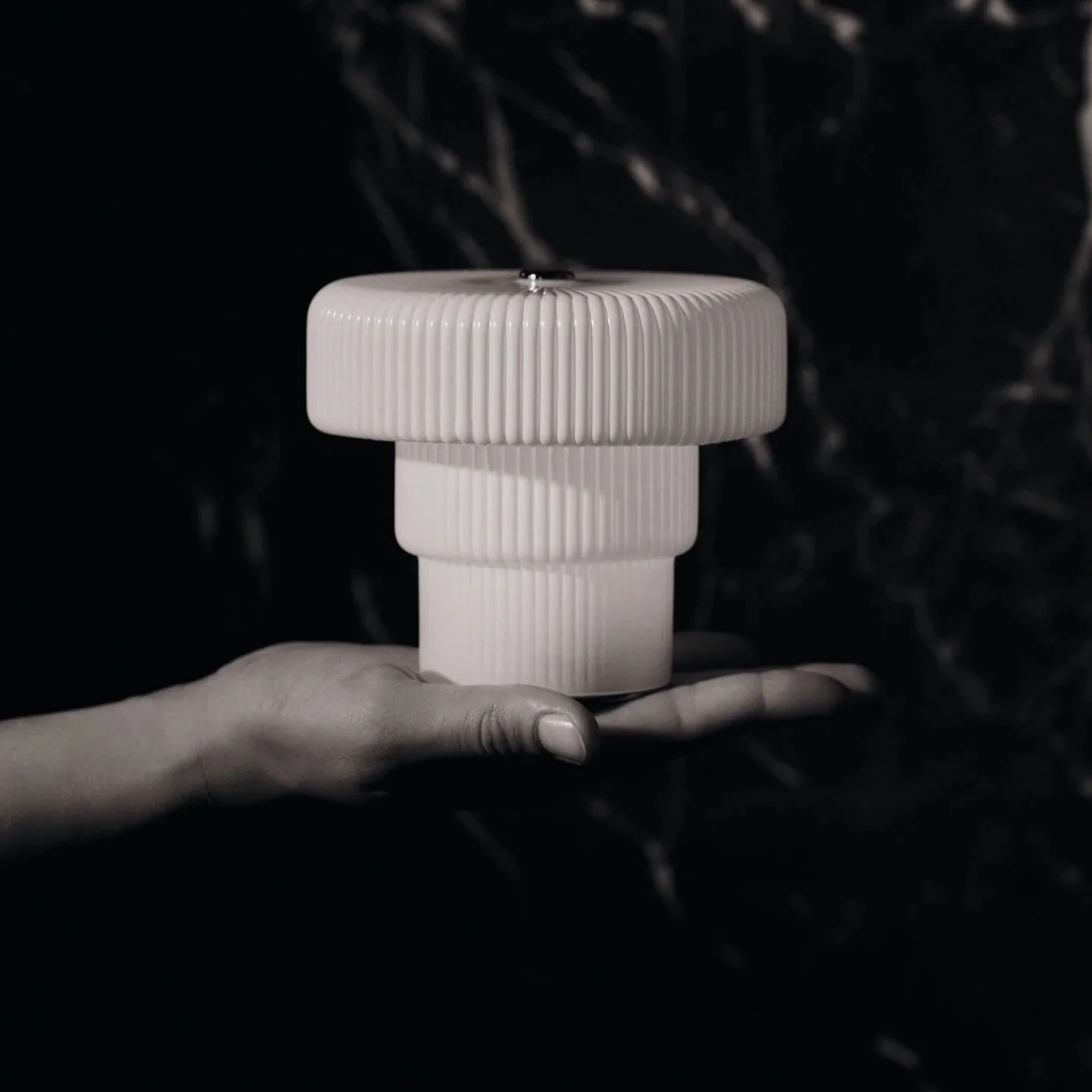 ferm LIVING | Ripple Portable Lamp - White - Image 4
