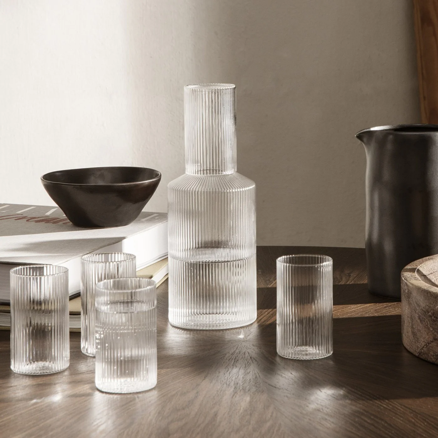 ferm LIVING | Ripple Verrines - Set of 4 - Clear - Image 3