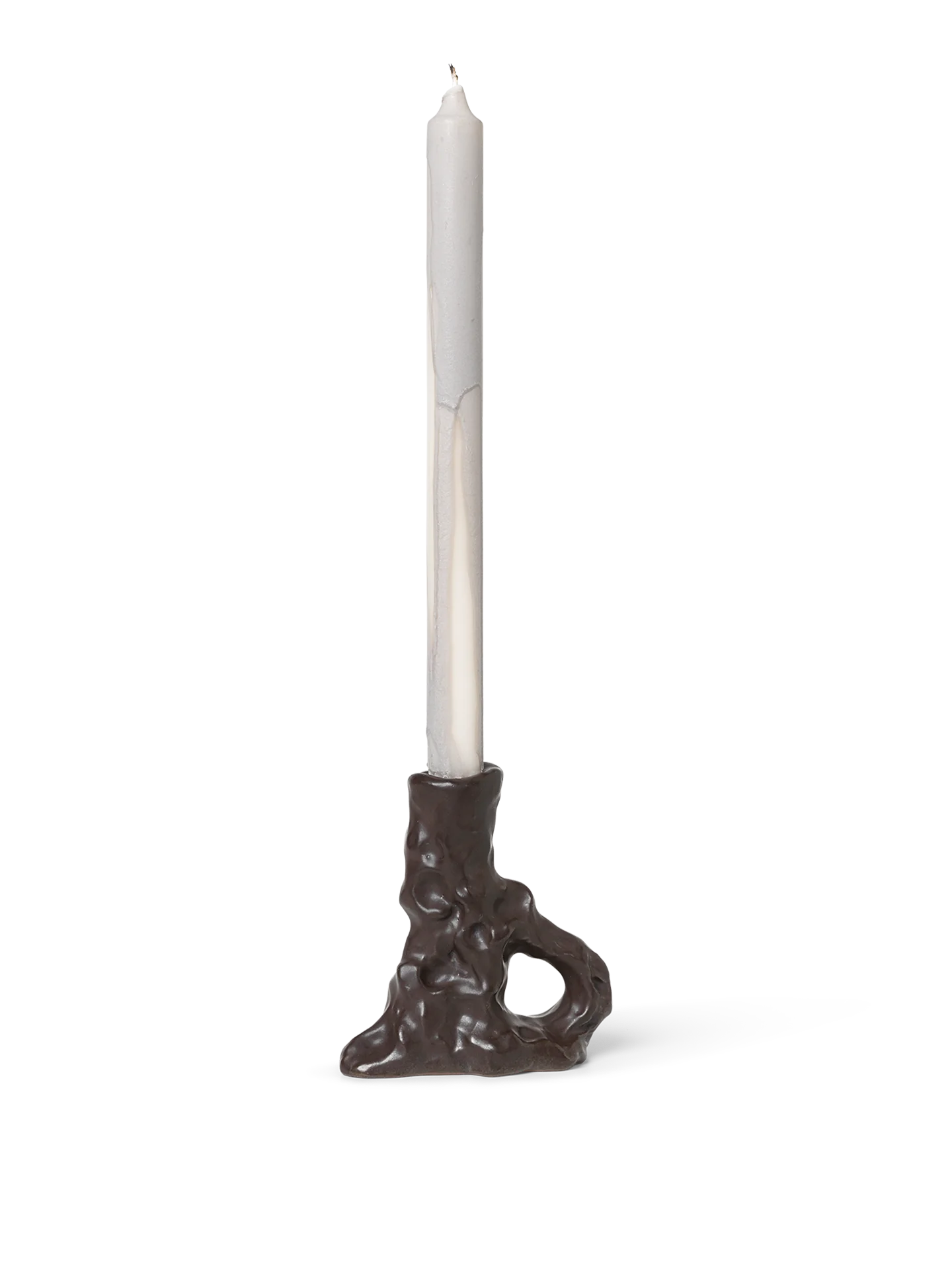 Ferm LIVING | Single Dito Candle Holder - Dark Brown - Image 3
