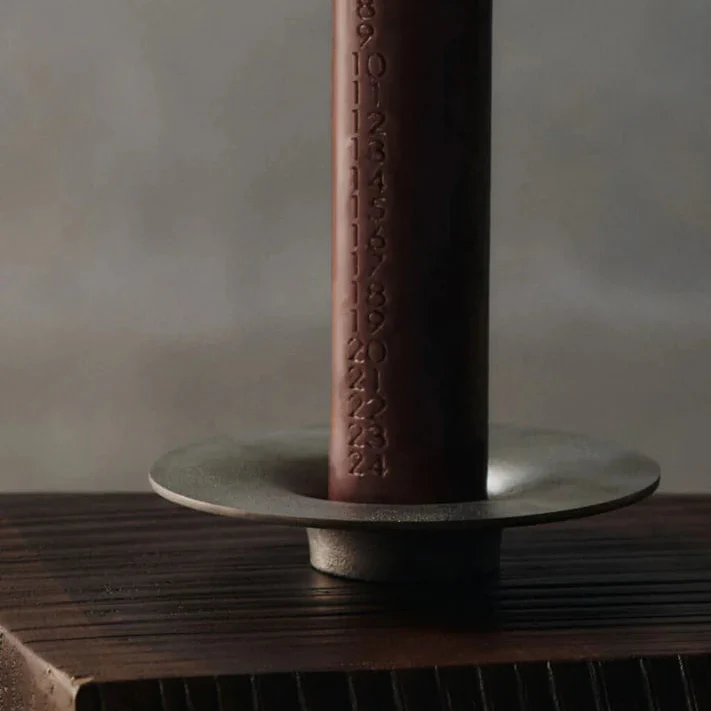 ferm LIVING | Soothe Block Candle Holder - Aluminium - Image 2
