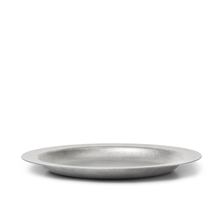 ferm LIVING | Tumbled Plate - Stainless Steel - Image 3