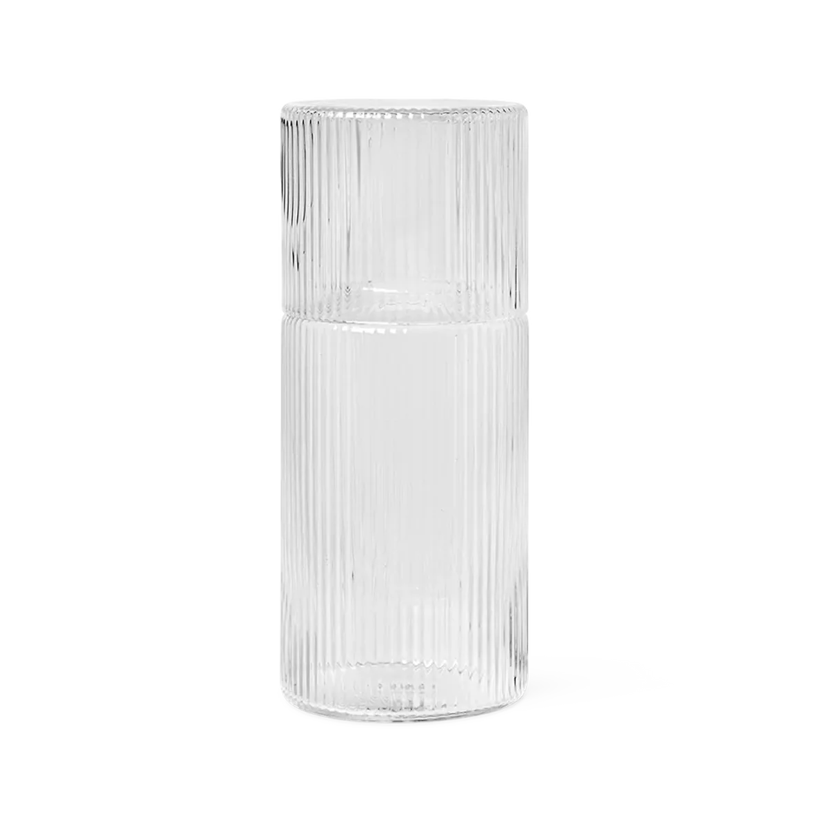 ferm LIVING | Ripple Carafe Set - Small - Clear - Image 2