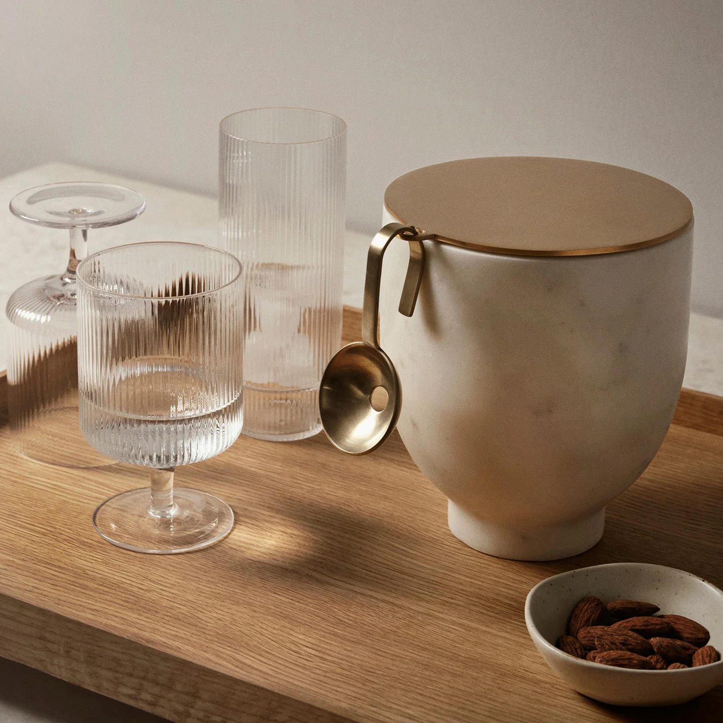 ferm LIVING | Ripple Wine Glasses - Set of 2 - Clear - Image 2