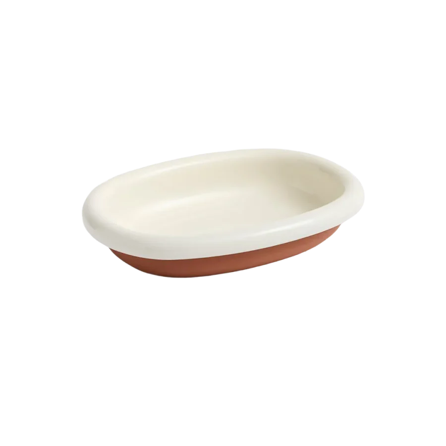 HAY | Barro Oval Dish - Small - Off-White