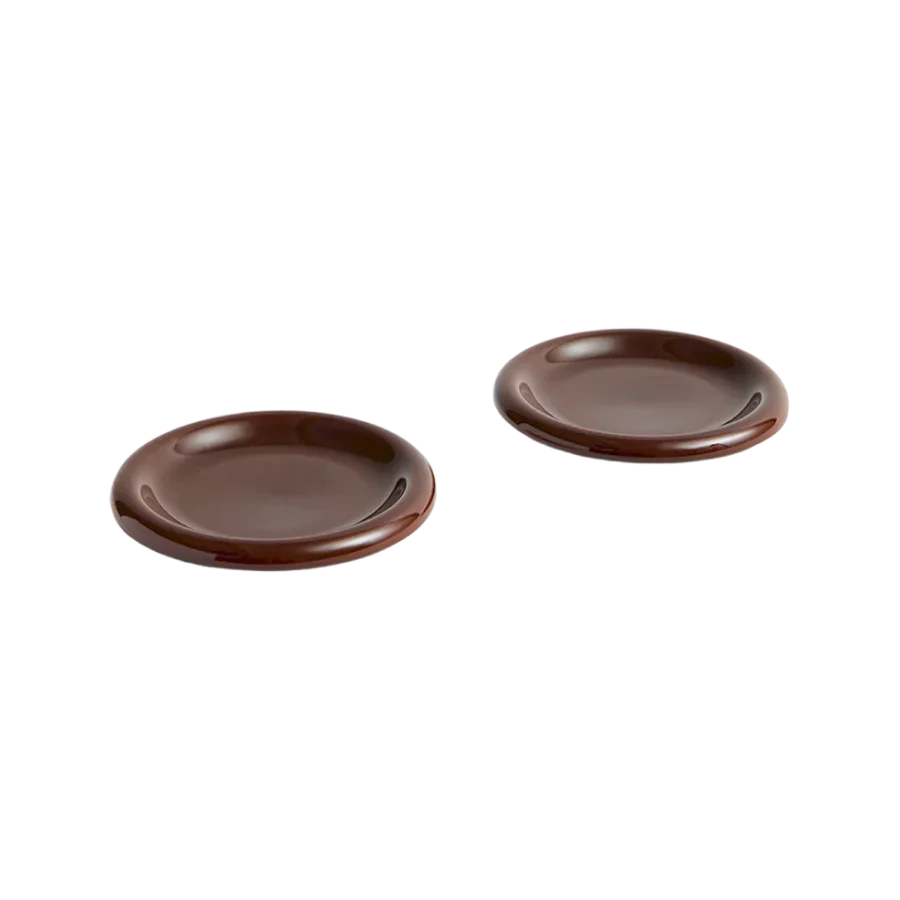 HAY | Barro Plate Set of Two - Ø18 - Burgundy