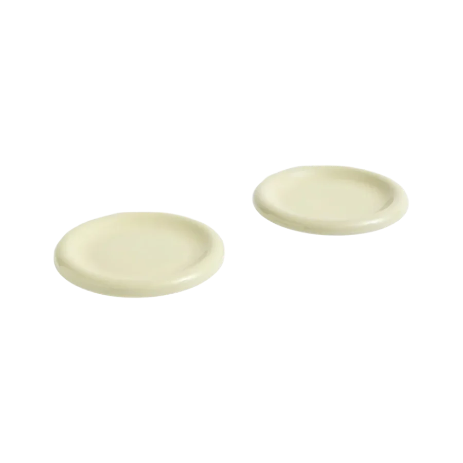 HAY | Barro Plate Set of Two - Ø18 - Pistachio