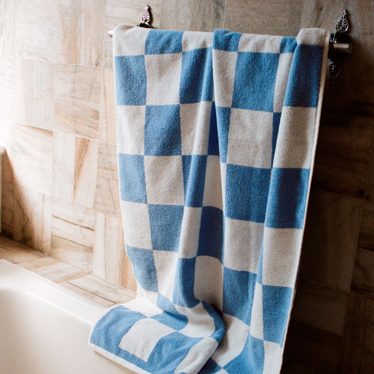HAY | Cotton Bath Towel in Sky Blue - Image 2