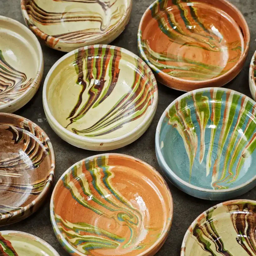 Madam Stoltz | Earthenware Bowl - Hand Painted - Image 2