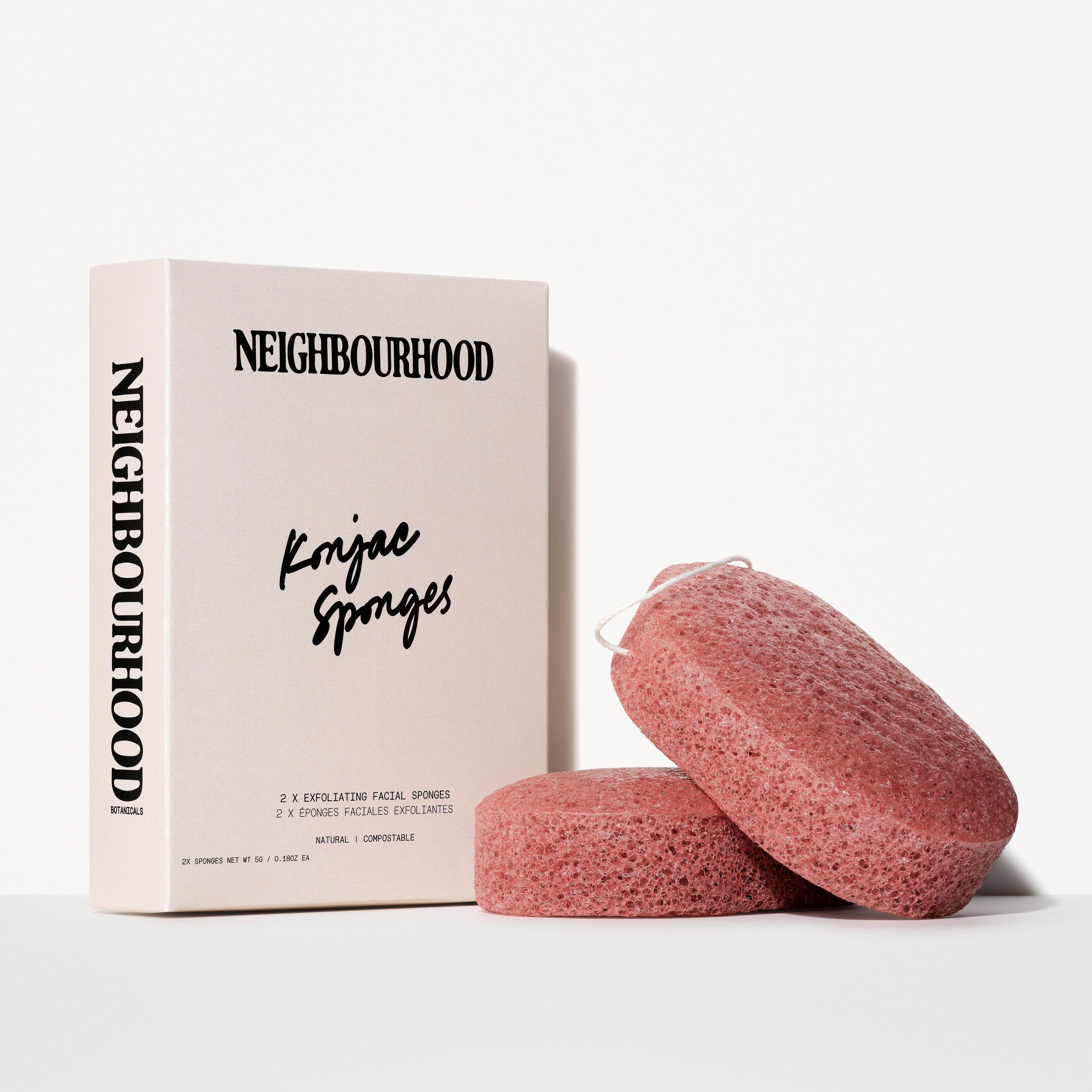 Neighbourhood Botanicals | Exfoliating Facial Konjac Sponge - Pack of 2 - Image 3