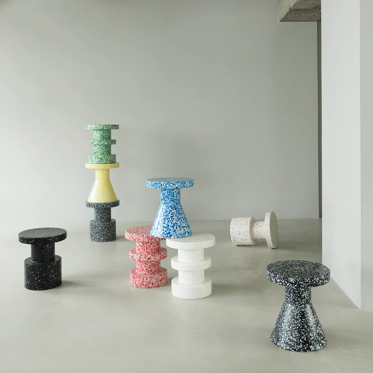 Normann Copenhagen | Bit Stool - Stack - White - Image 4