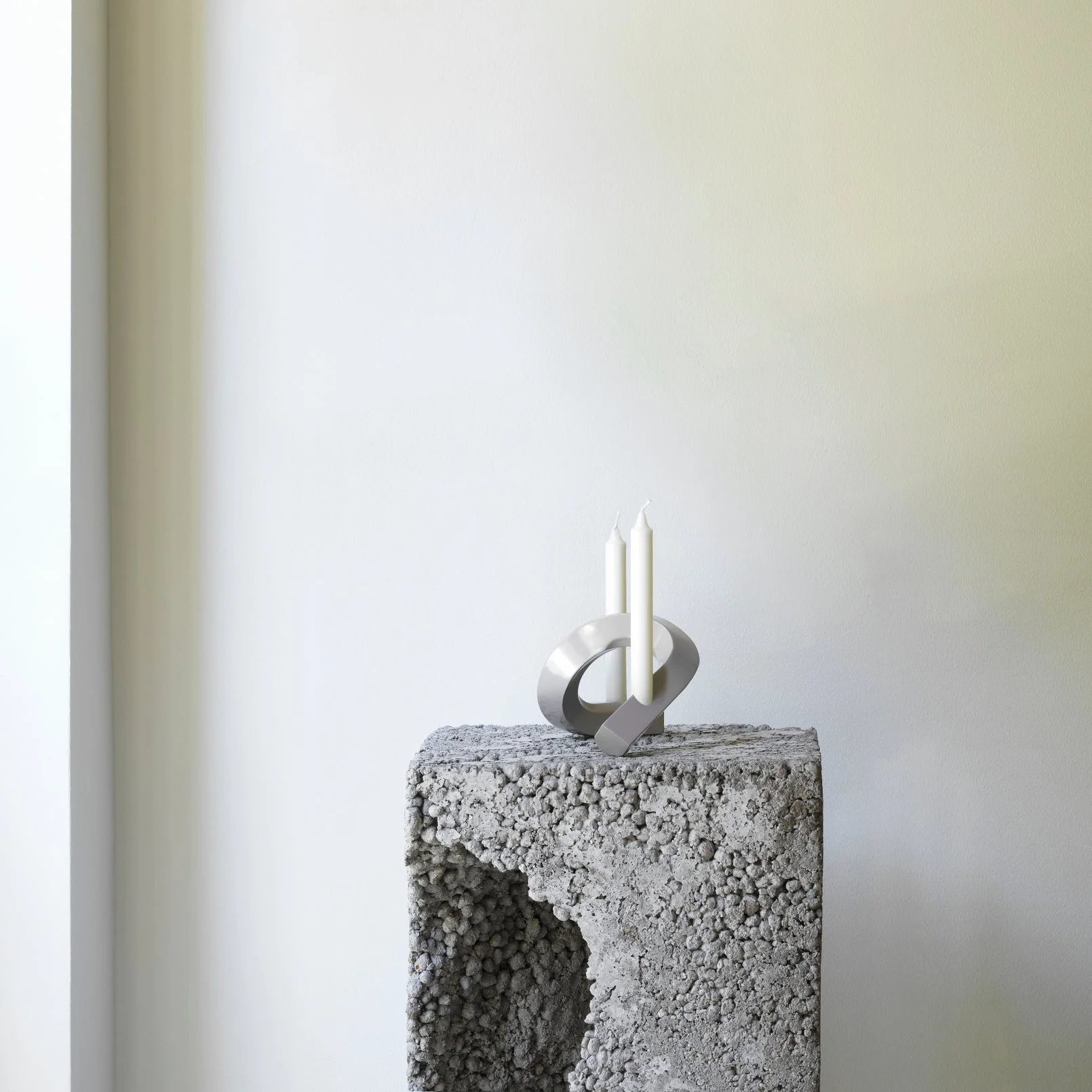 Normann Copenhagen | Crooked Candlestick Holder Two - Warm Grey - Image 3